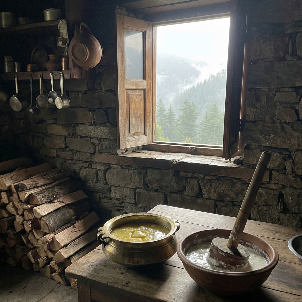 Pahadi Ghee: A Mountain Staple Shaped by Tradition, Belief, and the Pahadi Cow